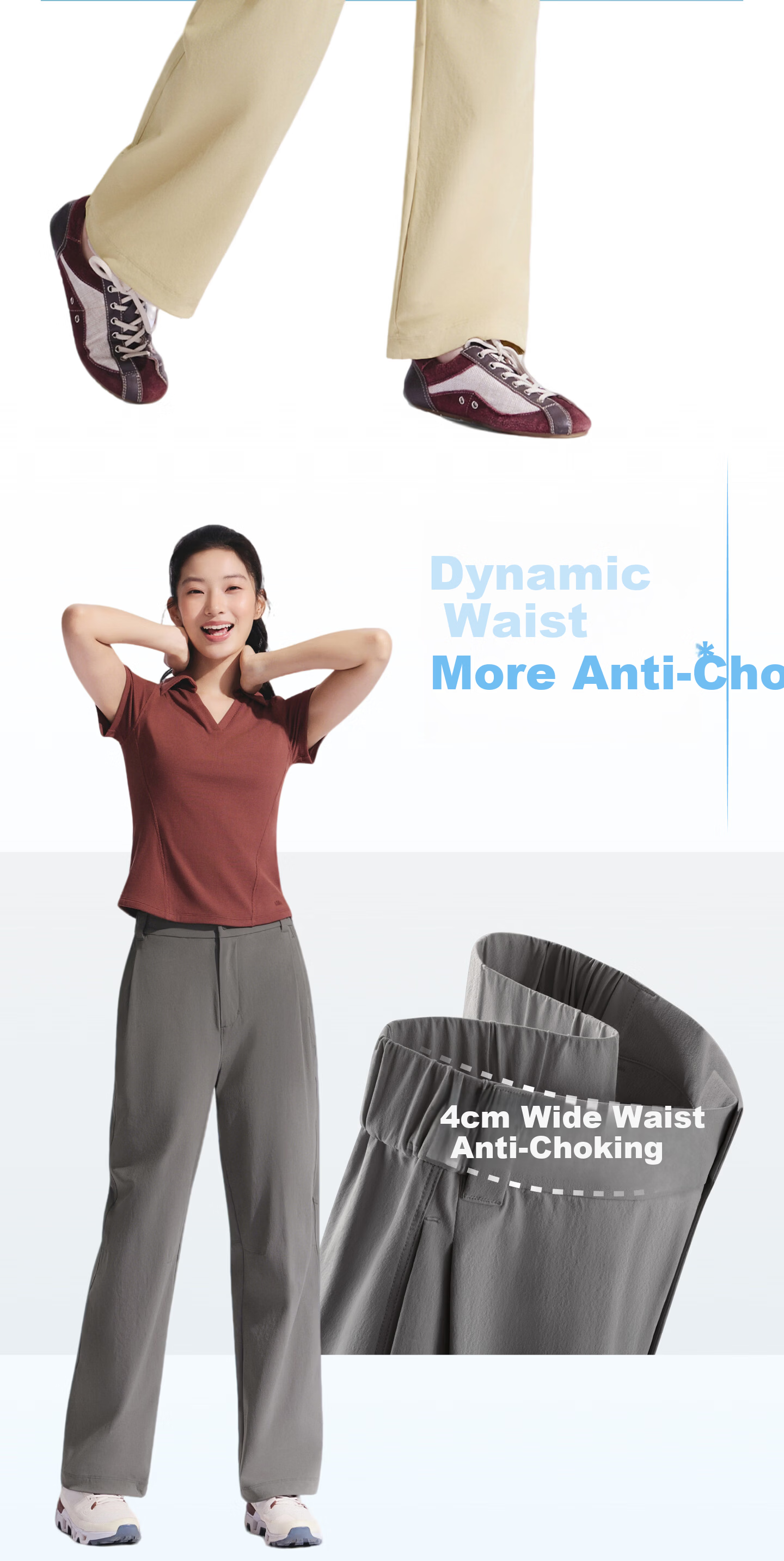Beneunder Quick-Dry Cargo Straight-Leg Pants, Women's Sports Casual Trousers, Commuter Sun Protection Pants DS012, Spring/summer 2026 New Style 9