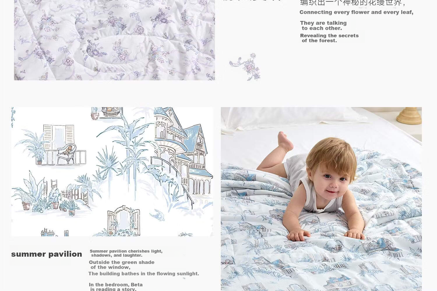 DOMIAMIA Summer Cooling Baby Quilt Antibacterial Air Conditioning Blanket for Newborns, Children's Cooling Quilt, Class A, Tengling 120 36