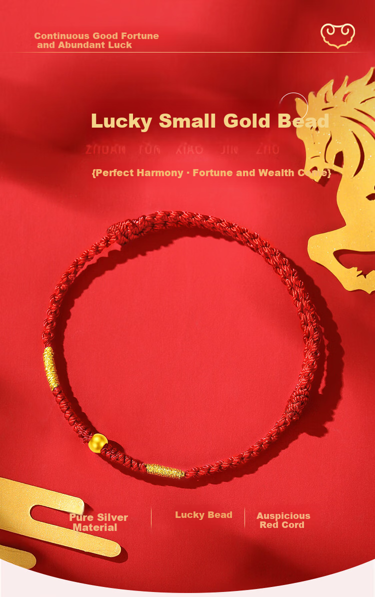 ALLOVE Year of the Horse 2026 Zodiac Silver Red String Bracelet for Women Birthday Gift for Girlfriend Wife 1