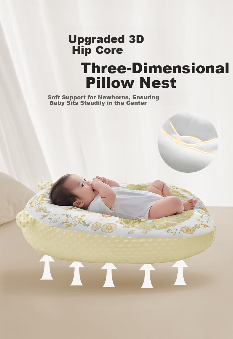 Aibaoshi Baby Incline Pad, Infant Feeding Ramp Pillow, Anti-Spit Aid, Prone Position Cushion, Xingmanhaiyu S713 6