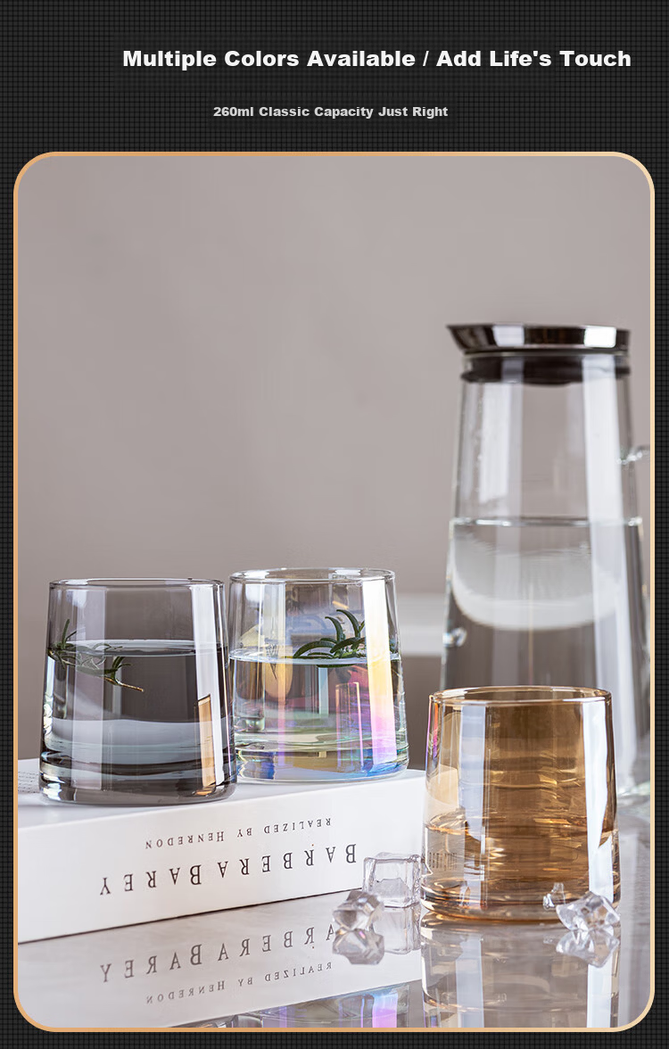 Banwu Life Glass Cup High-Value Wine Glass Crystal Creative Water Juice Cup Household Heat-Resistant Glass Cup 4