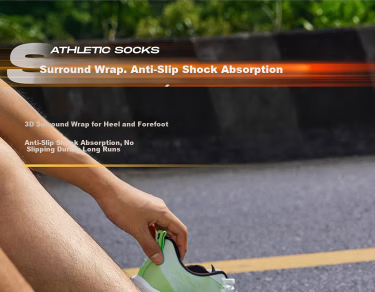 361° Feiran Sports Mid-Calf Socks Towel Bottom Breathable Running Long Socks White/3 Pairs One Size 4