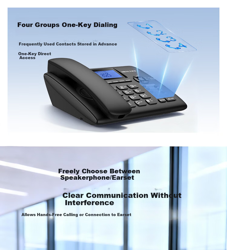 Baotair Recording Telephone 2200 Hours Fixed Desk Phone Office Home Automatic Manual Recording Answering Machine USB Export 32GB Storage T889 White 11