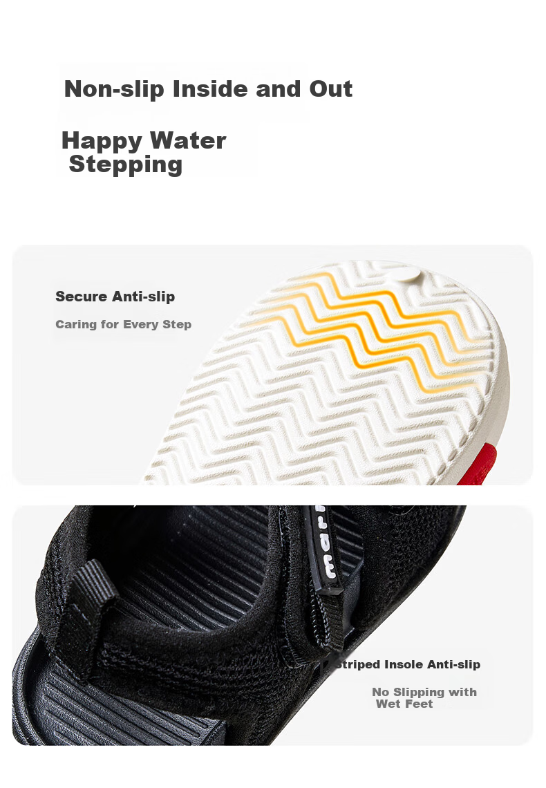 Cheerful Mario Kids Boys Summer 2025 Sports Sandals Toddler Boys Non-Slip Baby Beach Shoes Girls 7