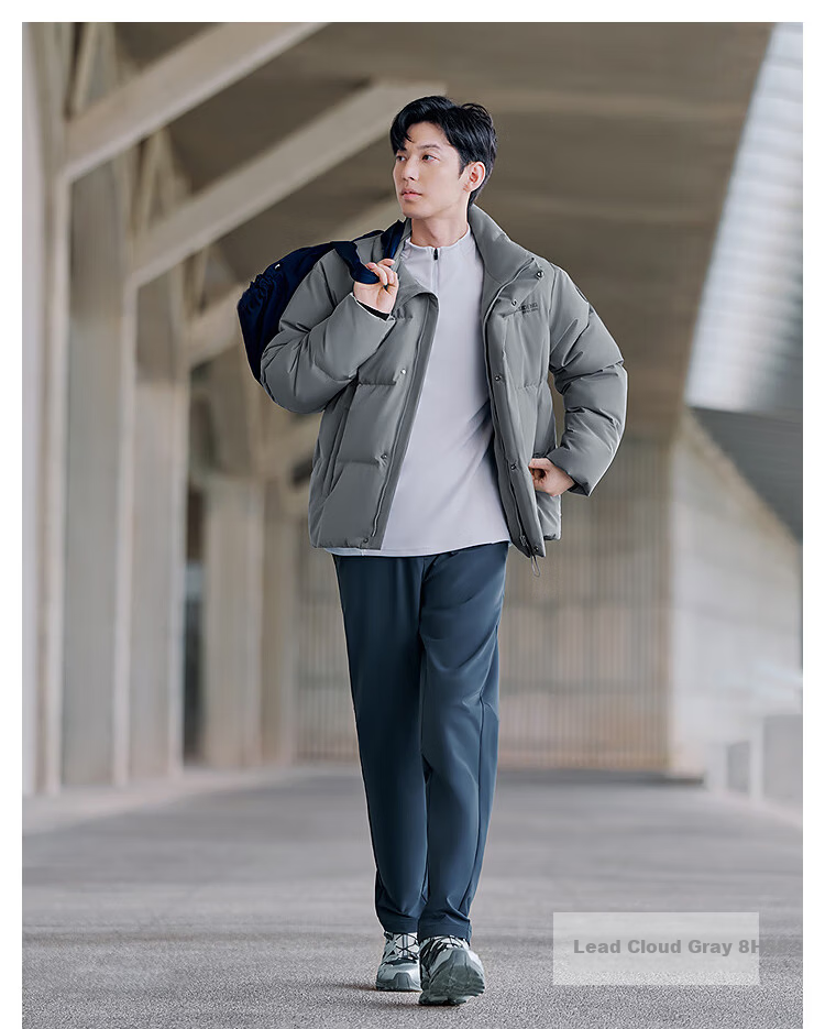BOSIDENG Winter Down Jacket Unisex Slim Fit Short 90% Down Thickened Sports Puffer Coat 24