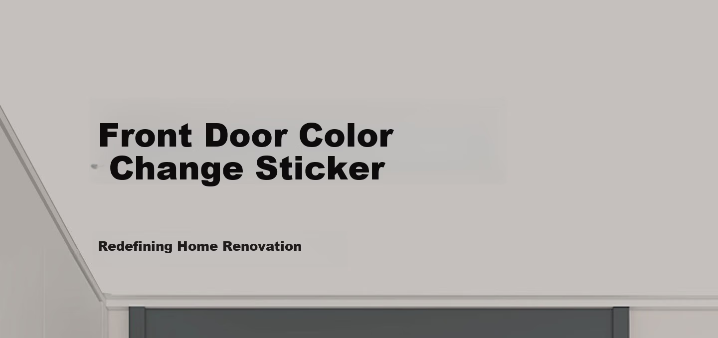 Fuju Anti-Theft Door Frame Sticker Entrance Door Color Change Self-Adhesive Renovation Wood Door Transformation Concealment 0.3x6m Gray 1
