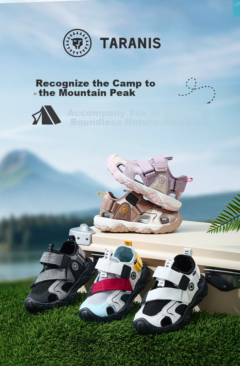 TARANIS Summer Kids Water Wading Sandals Outdoor Creek Shoes Girls Baby Water Shoes Boys Sports Sandals Gray/Silver Size 29 1