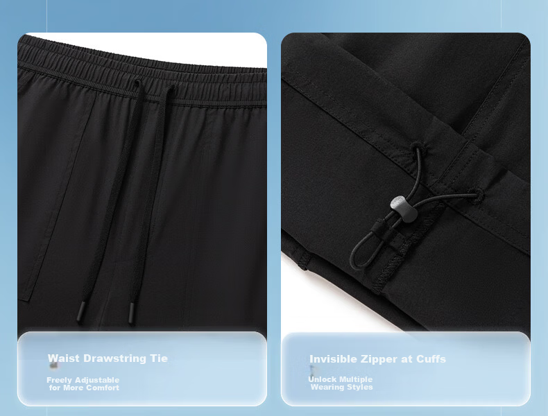 Meilicheng Hou Minghao Same Style Casual Pants for Women, Quick-Dry Cool-Feeling Cargo Pants, Lightweight Sports Pants, Straight-Leg Paratrooper Sun Protection Pants Z005 22