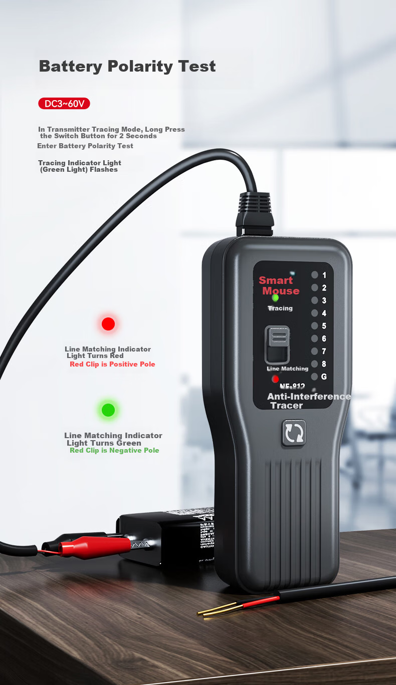 Smart Mouse NF-812 Network Cable Tester Multifunctional Line Tracker Signal Tester Inspection Tool Set 10