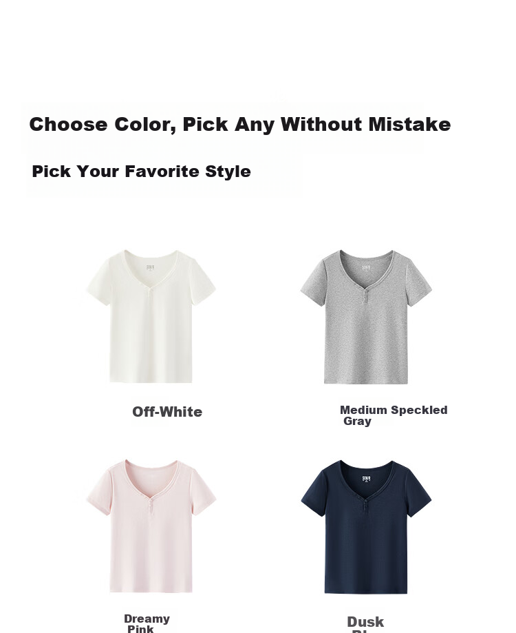 Semir Women's Summer Short Sleeve V-Neck Half-Placket Pullover Slim Fit T-Shirt 2026 Top 109326100046 17