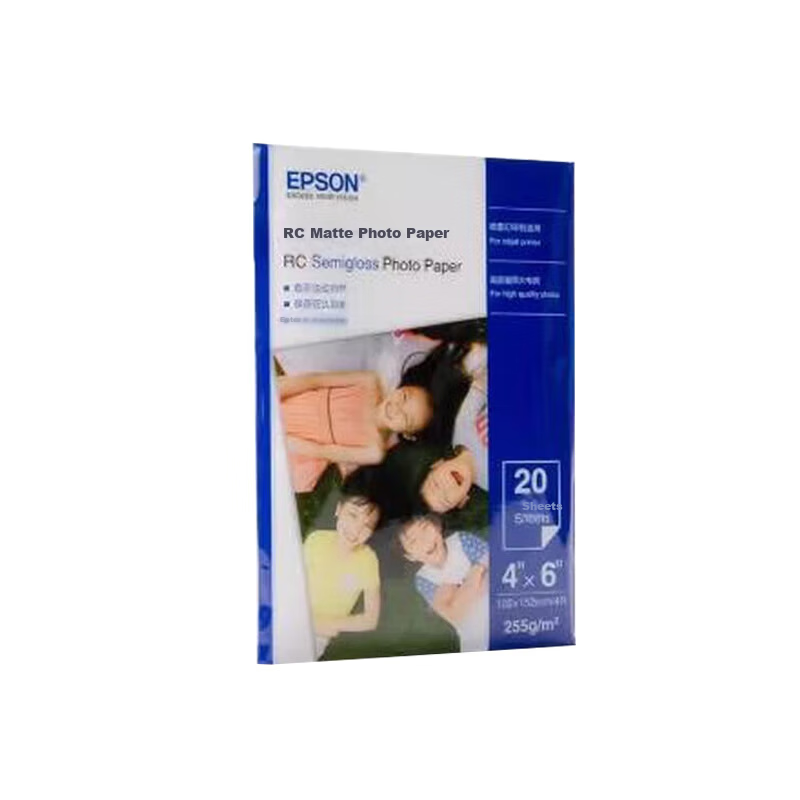 EPSON 6-Inch RC Matte Photo Paper 4R 20 Sheets/Pack C13S450388 Color Inkjet Printer Photo Paper ID Photos Lifestyle Photos Postcards Photo Printing