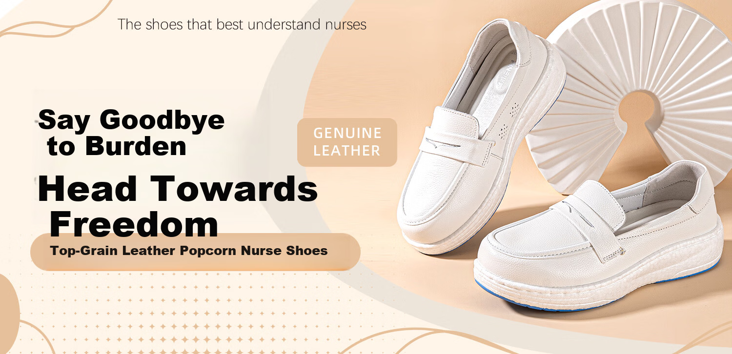 Feiying Cushion Nurse Shoes Women Soft Sole Breathable Hollow Anti-Fatigue Medical Work Shoes 2-6816 White Size 40 2