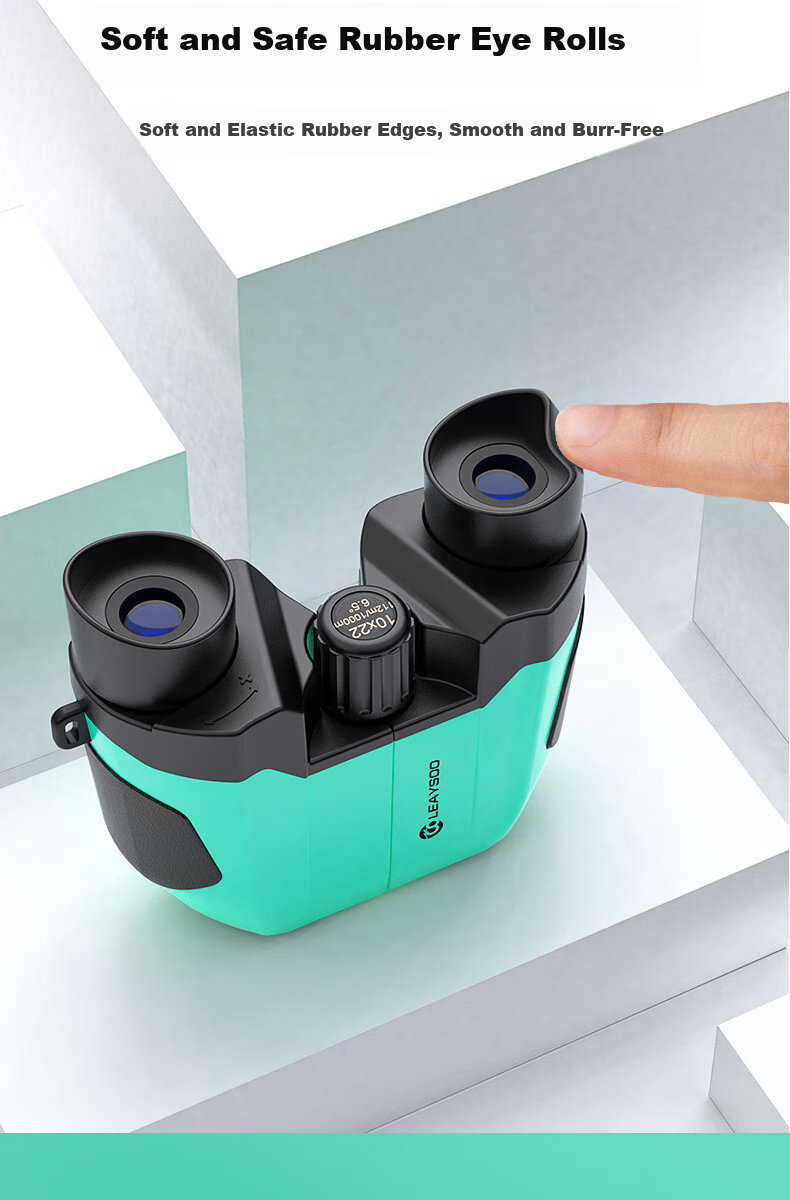 Leilong Yueying 10X22 Blue Children's Mini HD High-Power Binoculars Portable Kids Gift 7