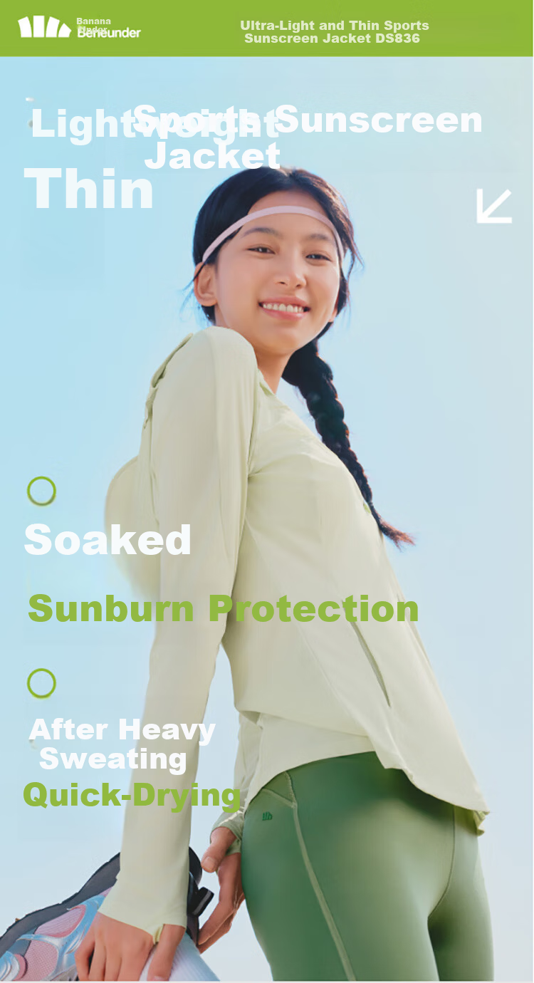 Beneunder Women's Summer UV Protection Jacket Slim Fit Lightweight Cooling Sunscreen Coat DS836 3