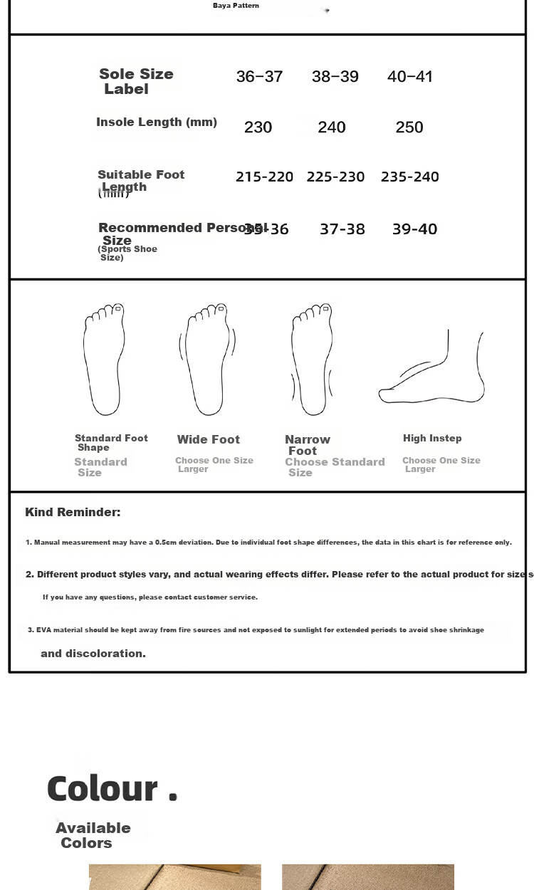 AILAIJIA Cute Thick Sole Clogs Women Open Toe Slippers Summer Outdoor Sandals Black Size 38-39 2
