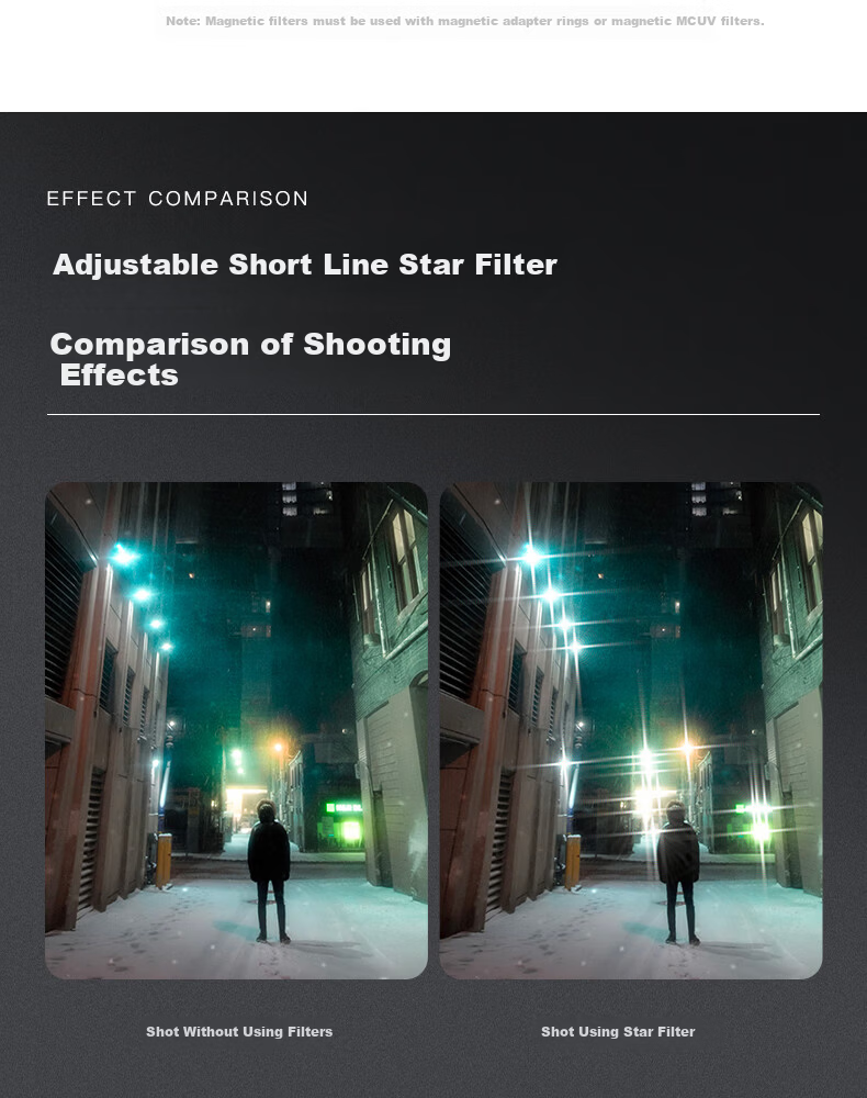 Kase Anti-Laser Filter, 82mm Golden Wolf II Magnetic Circular Filter, CMOS Protective Filter for Concerts, Nightclubs, Gatherings, Stage Lighting, And Night Scene Photography 8