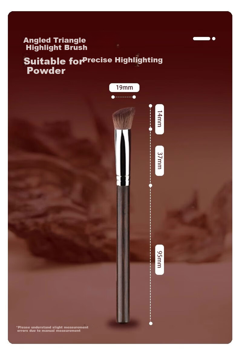 Mattel Tong Mermaid Tail Foundation Brush Crescent Shaped Flat Head Makeup Brush Professional Seamless Base Makeup 5