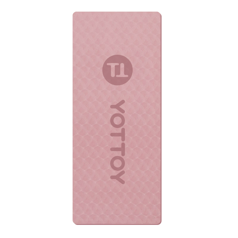 Yottoy Non-Slip Yoga Mat Fitness Mat Portable Extra Wide and Thick Exercise Training Mat 61cm for Men and Women Beginners