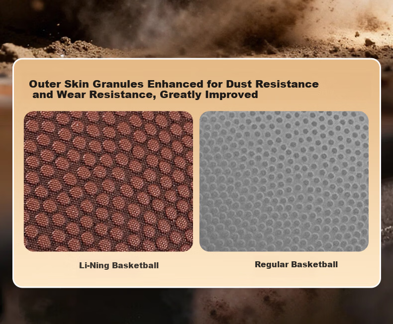 Li-Ning CBA Classic Gold Label Basketball Adult Outdoor Wear-Resistant Dustproof Professional Game 957 II Basketball Gift 16
