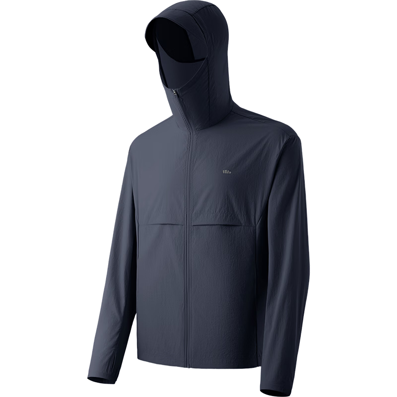 Beneunder Men's Lightweight Sun Protection Jacket Water-Repellent UV-Resistant Outdoor Sports Coat TS007 Moonlight Blue 3XL