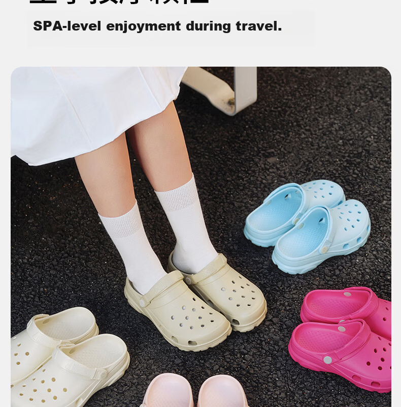 Puxirouman Soft Sole Hollow Out Shoes Women Outdoor Comfort 2026 Summer Beach Shoes EVA Non-Slip Closed Toe Slippers Men 5