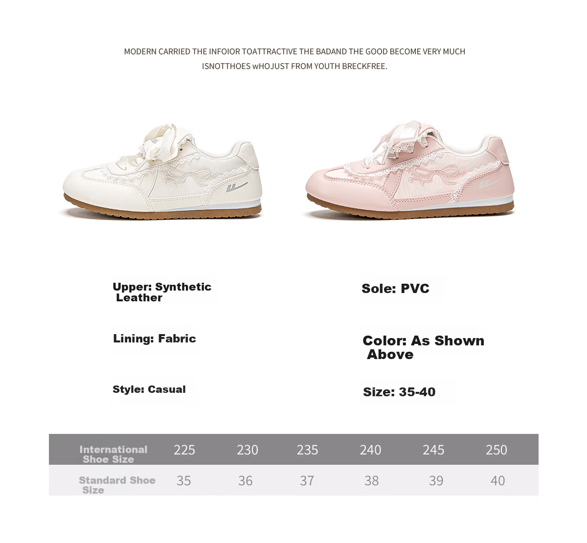 Warrior Women's Spring Summer New Ballet Training Shoes Fashion Versatile Soft Sole Lace Casual Shoes Pink Size 38 4