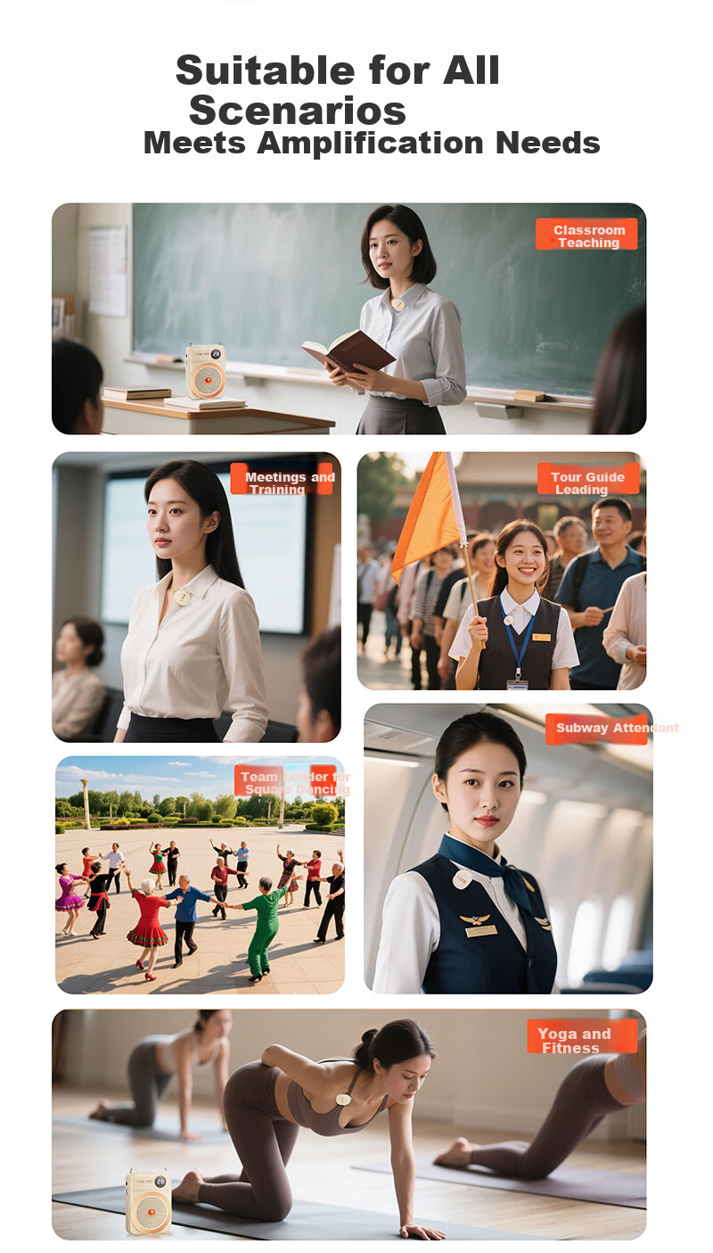 Aishuomei K28 Wireless Magnetic Clip-on Lavalier Microphone Teacher Dedicated Classroom Teaching Microphone Outdoor Tour Guide Shopping Small Speaker 10