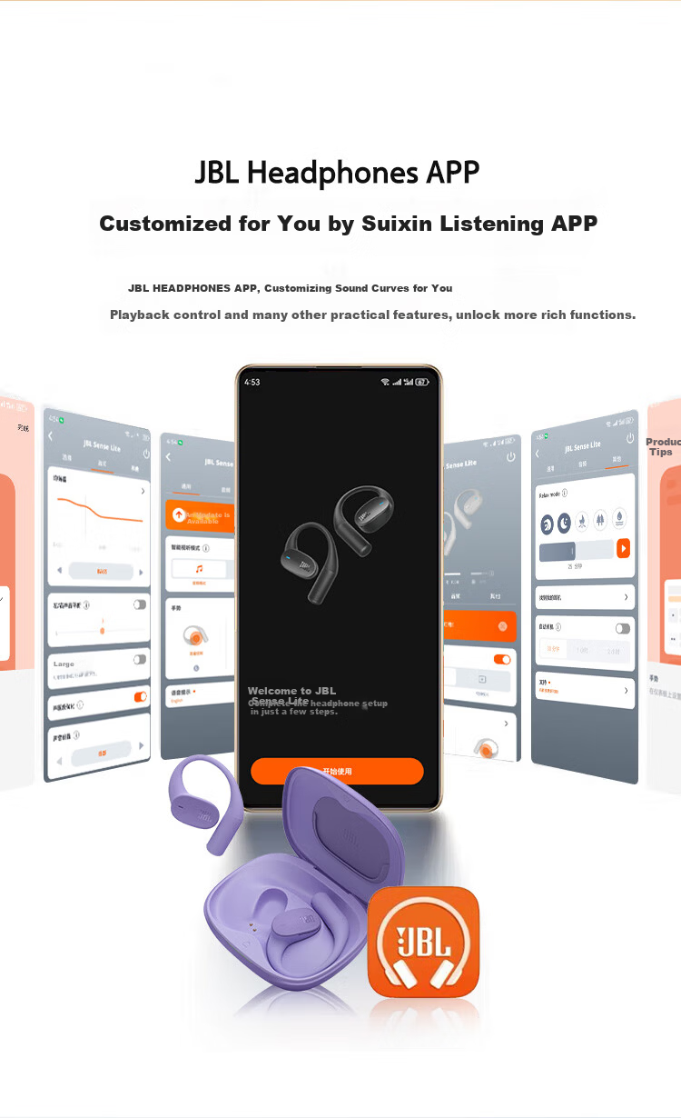 JBL Sense Lite Liang Jingkun Edition Gift Box Music Circle Comfortable Open-back Wireless Bluetooth Ear Hook Earphones Custom Accessories Birthday Gift for Men and Women 11