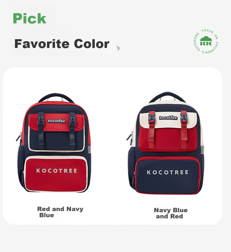 Kocotree KK Tree School Backpack Lightweight for Boys and Girls Grades 4-6 Large Capacity Children's Backpack Blue XL 25