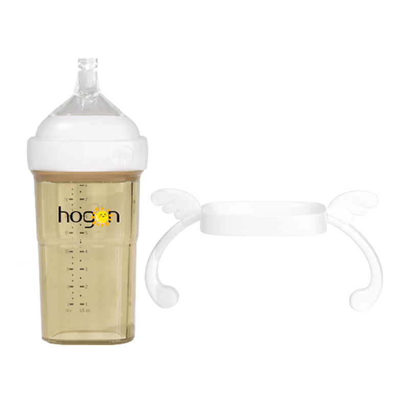 BAYTIM Compatible Hegen Baby Bottle Handle Soft Silicone White Protective Angel Handle Accessory