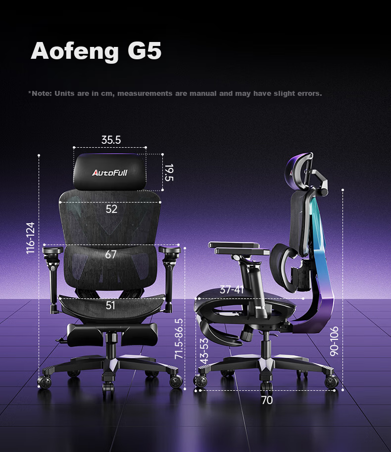 Aofeng G5 Gaming Chair Ergonomic Computer Office Chair Adjustable Gaming Seat National Subsidy 25