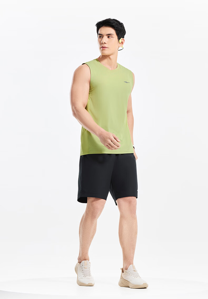 Erke Men's Sports Vest Summer Moisture-Wicking Quick-Dry Ice Feel Crew Neck Sleeveless T-Shirt Outdoor Casual Base Layer Shirt 19