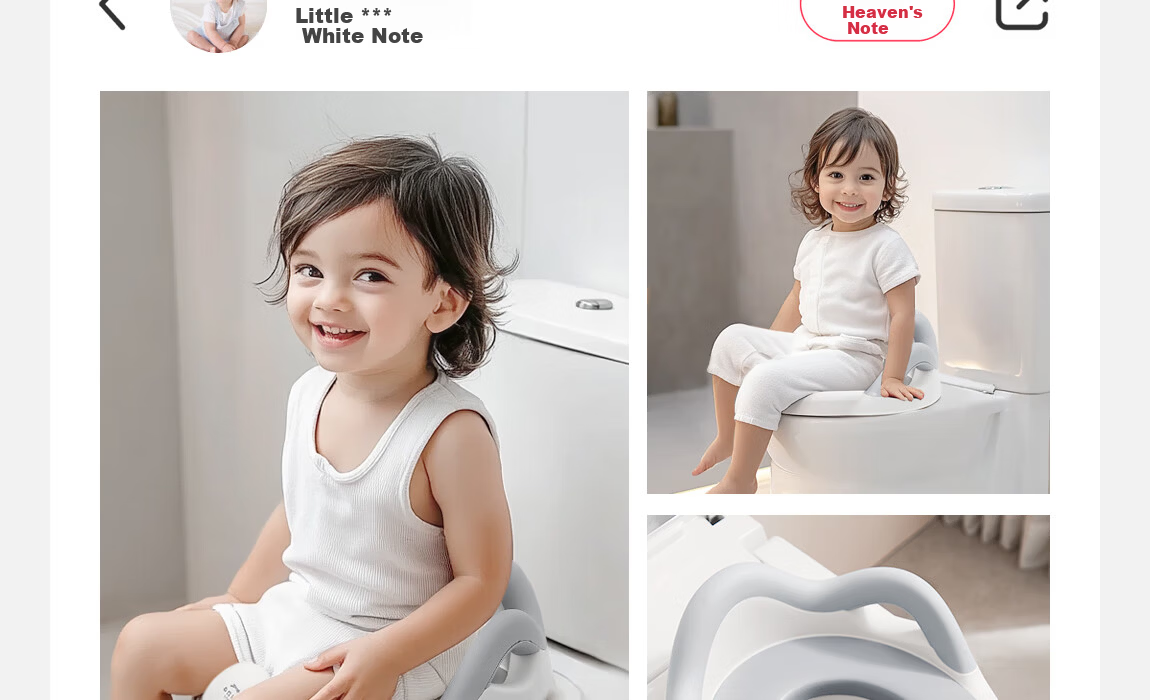 Yuelianggushi LUNASTORY Children's Smart Toilet Seat, Baby Potty Training Chair, Infant Potty with PU Cushion, Playpen, Gray 1