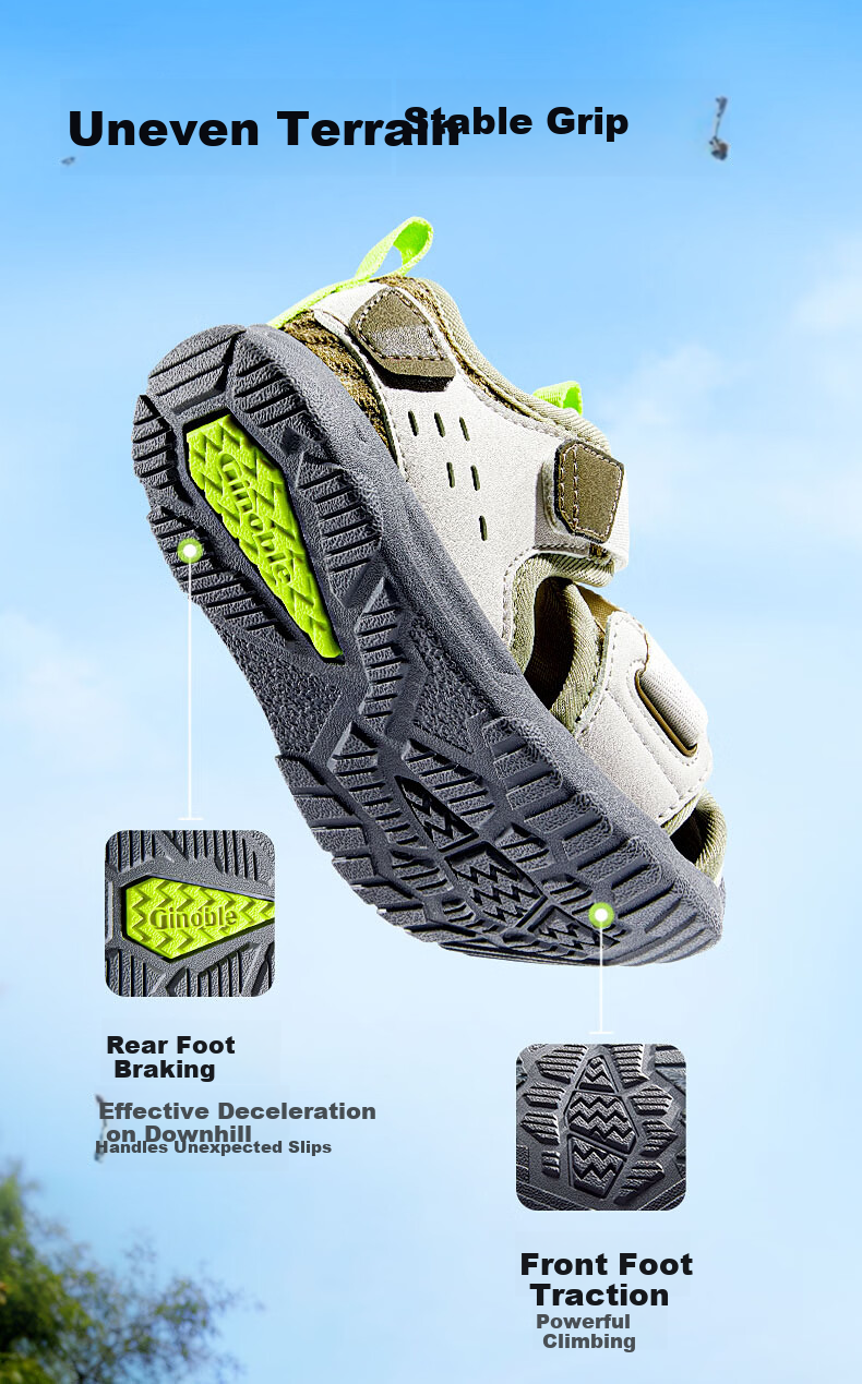 Ginoble Baby Walking Shoes 2026 Summer New Breathable Sandals for Boys and Girls 1-5 Years GW1873 Light Purple 10