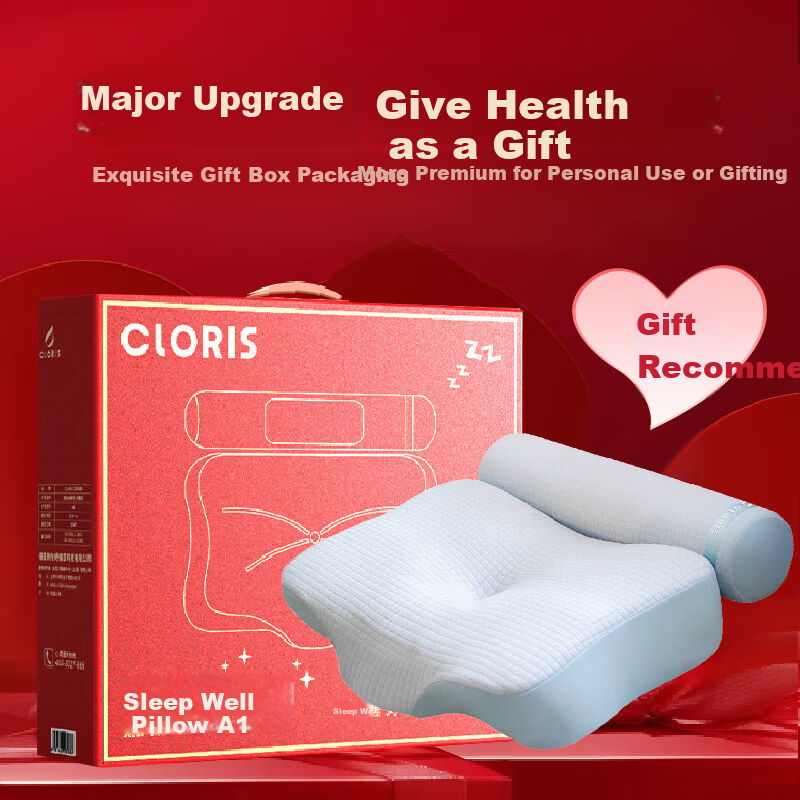 CLORIS Herbal Cervical Sleep Pillow Massage Pillow A1 Neck Heat Therapy Traction Support Pillow Stretching Traction Massage Pillow Mother's Day Gift for Mom