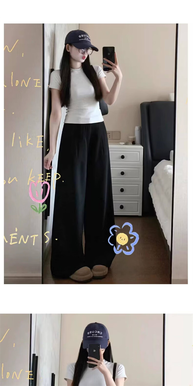 Langsha Japanese Style Yamamoto Pants Women Spring Summer 2026 New High Waist Casual Straight Loose Wide Leg Pants 15