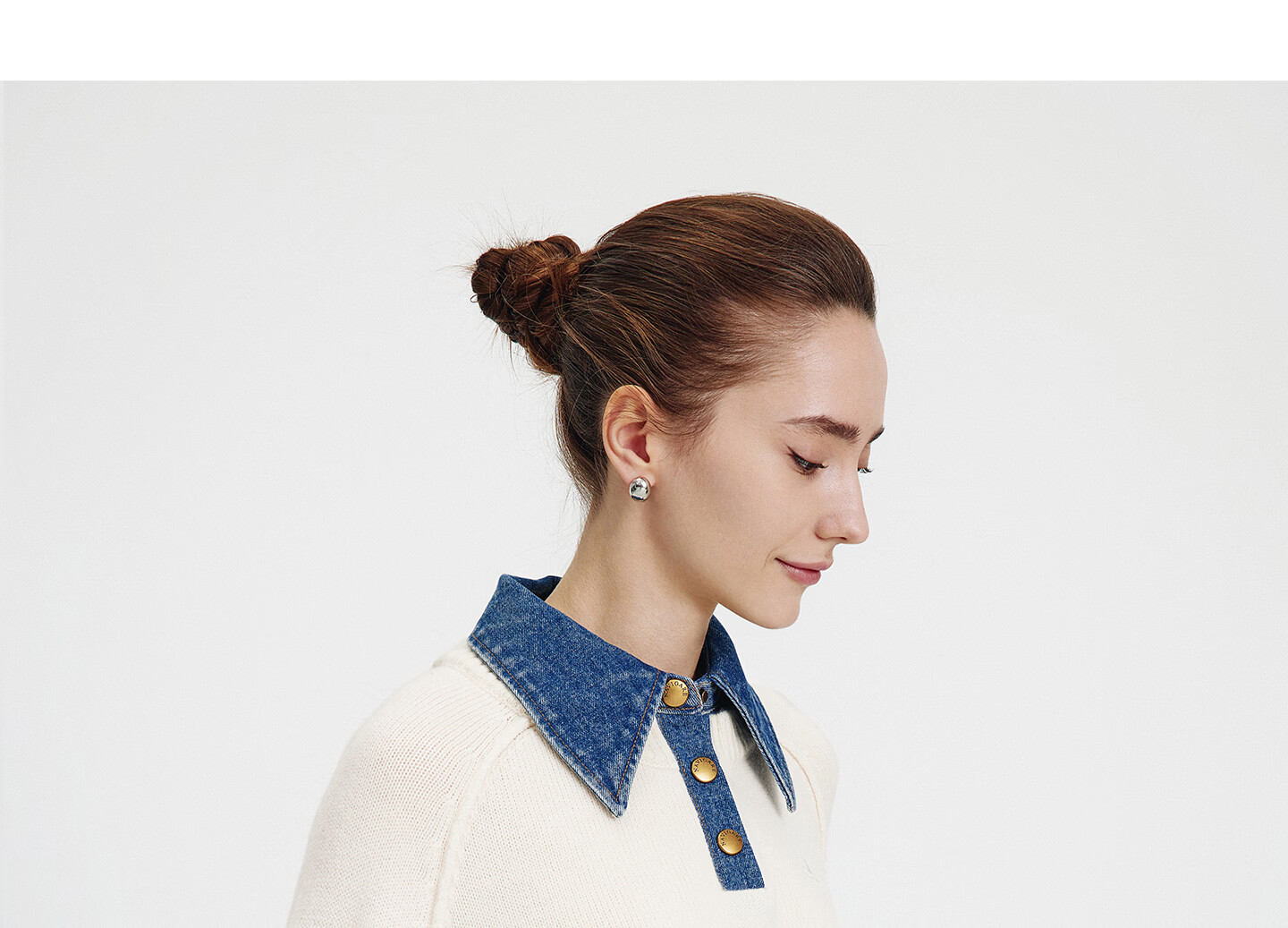 Navikail Italian Small Sailboat 25th Anniversary New Knit Sweater Women Loose Denim Patchwork Wool Sweater 2334015502 20