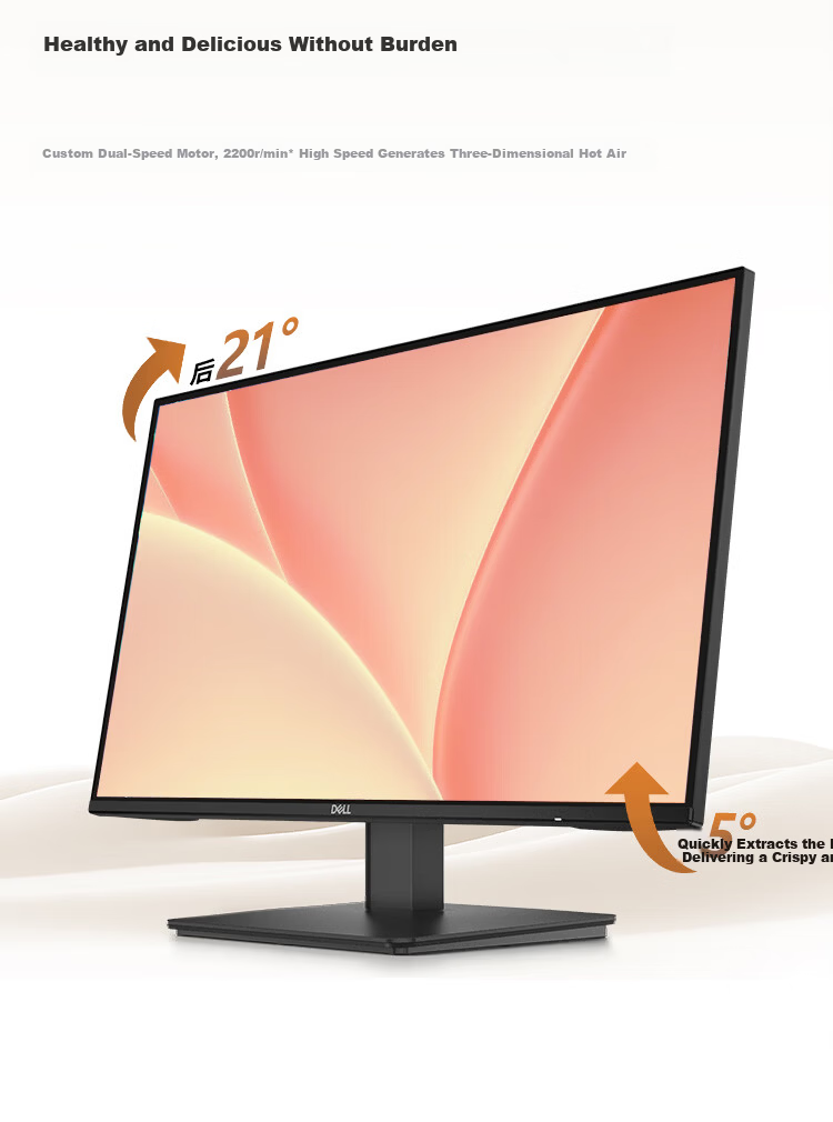 DELL 27-inch 2K 144Hz IPS Hardware Blue Light Filter FreeSync 99% sRGB Office Home Monitor Gaming E-sports Display SE2726D 8
