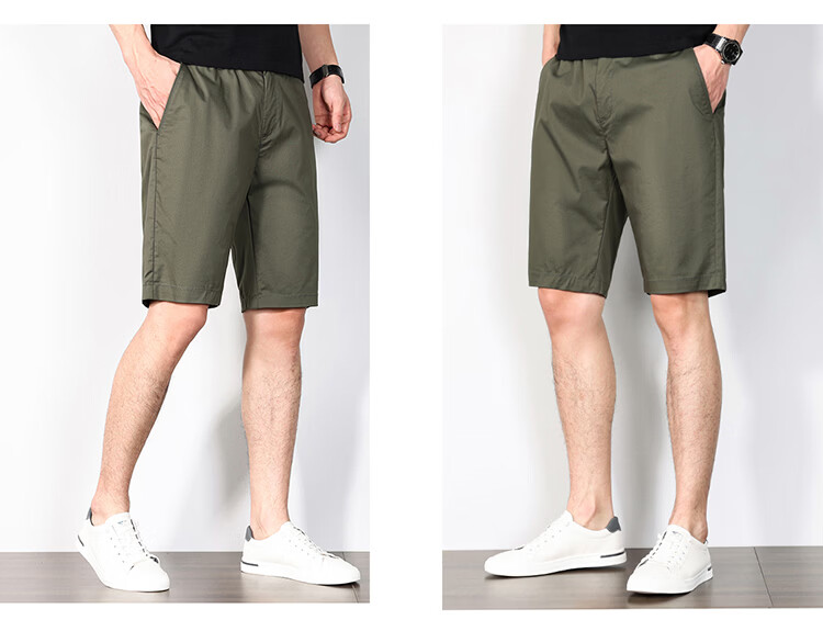 Hodo Men's Summer Casual Business Workwear Running Sports Beach Shorts Five-Point Pants 14