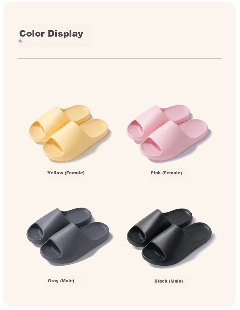 JD Jingzao High Back Recommended Cloud Elastic Slippers Odor-Resistant Lightweight Home Bathroom Outdoor Black Size 40-41 14