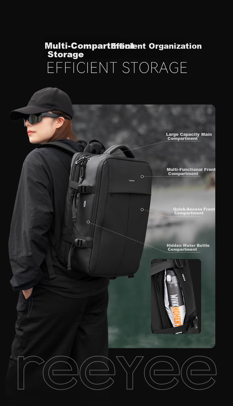REEYEE Men's Multifunctional Large Capacity Travel Backpack 4