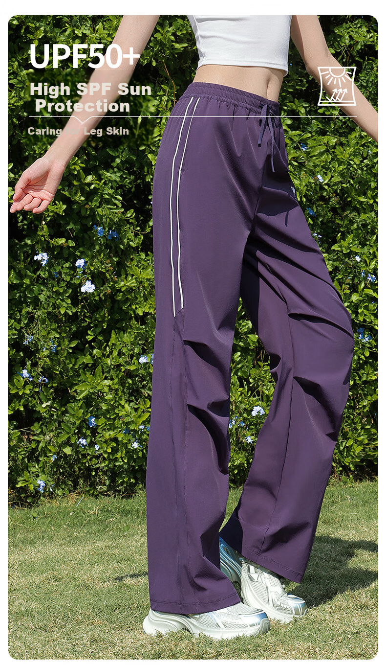 CAMEL Women's Outdoor Hiking Paratrooper Pants Loose Stretch Sports Casual Trousers Y26BA4L0012 Phantom Black L 4