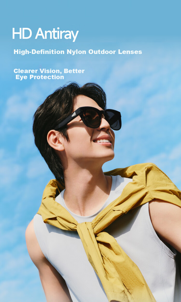 Banana Under Sunglasses Unisex Prescription Clip-On Polarized Driving Outdoor Round Square Frame FD008 8