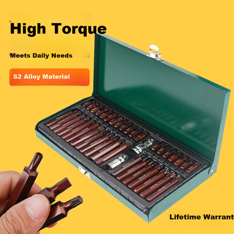 Wolffan 40-Piece Star Screwdriver Set Hex Wrench Twelve-Point Spanner MHT Bit Set Repair Auto Maintenance Tool Kit