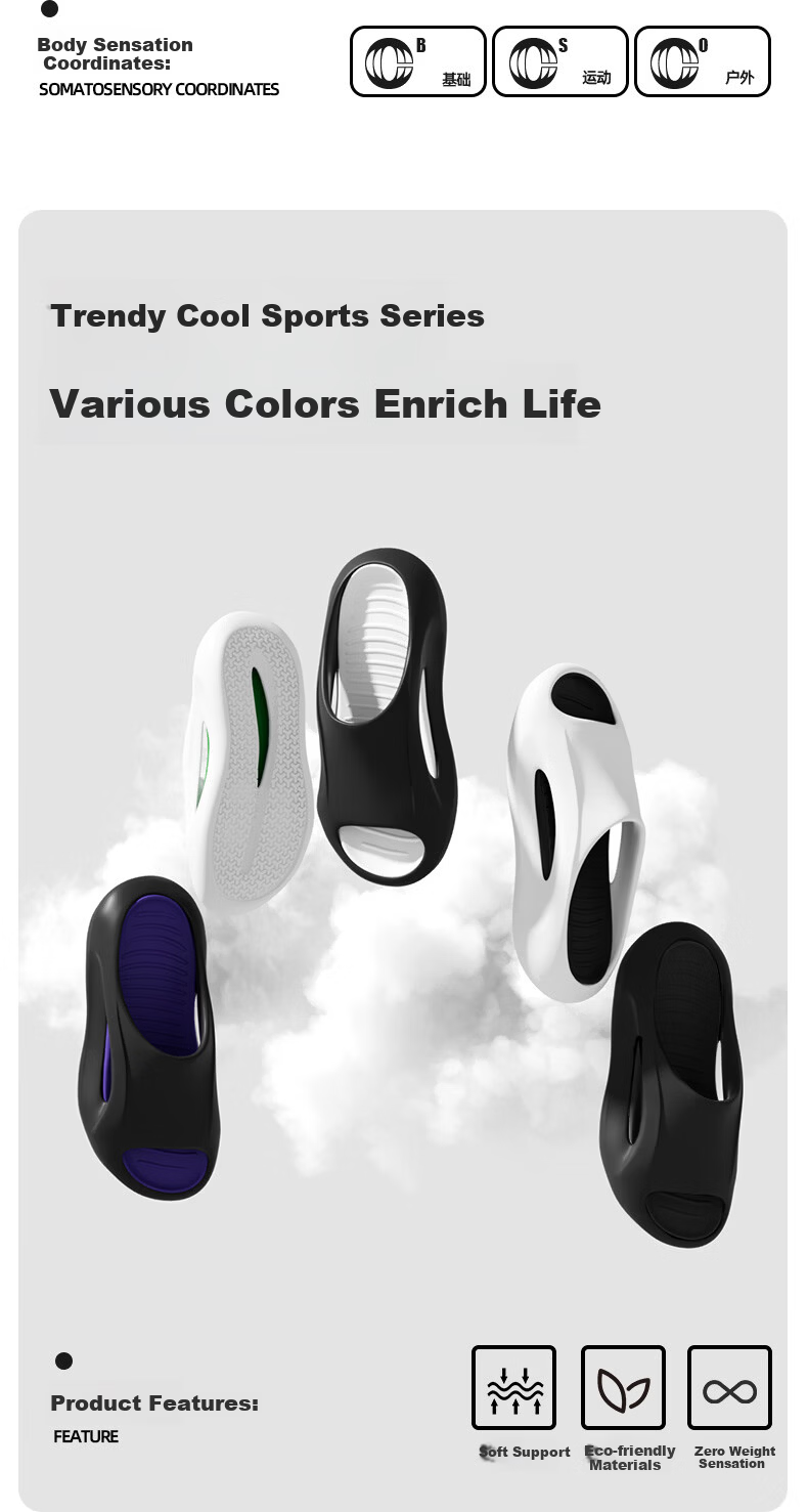 Chedoir Men's Summer Outdoor Non-Slip EVA Sport Slippers Beach Couple Sandals 3