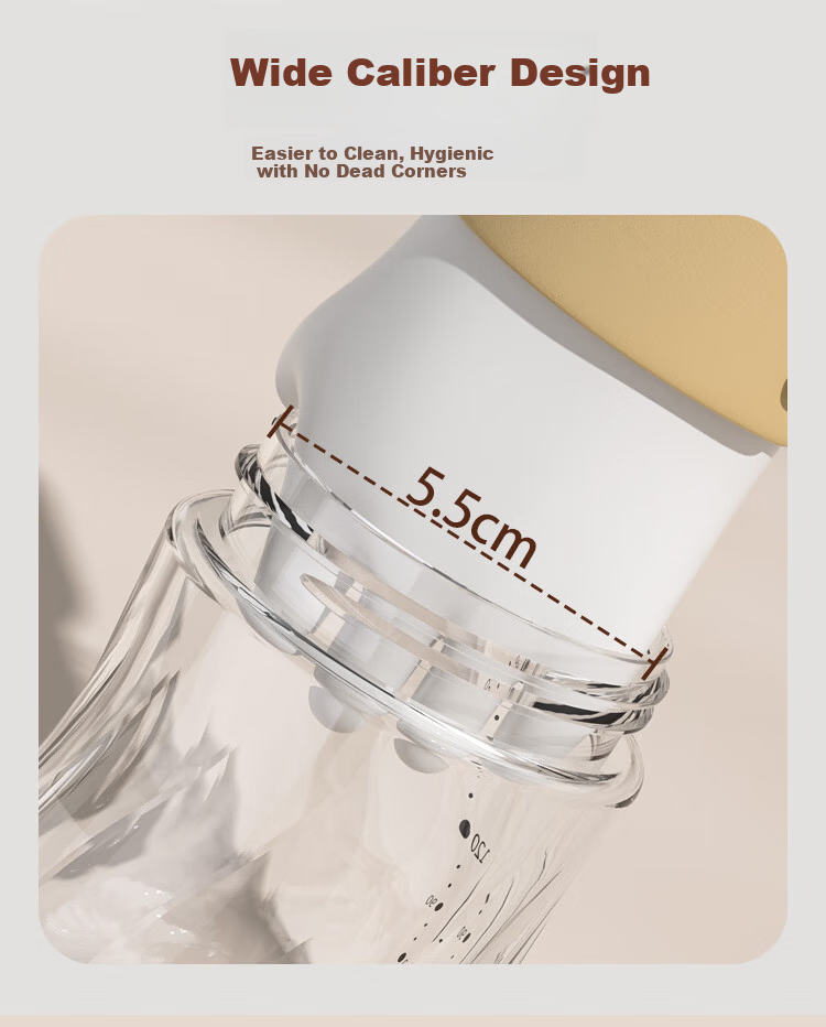 Beingmate Newborn Diamond Glass Baby Bottle 0-3-6 Months Anti-Colic Eccentric Nipple Preemie Imitation Breast Milk 5