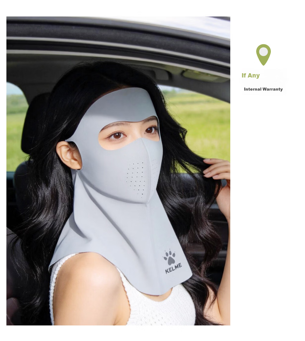 KELME Full Face Sunscreen Mask Women's Facekinni Neck Protection UV Protection Outdoor Windproof Dustproof Cycling Mountaineering Neck Gaiter 13