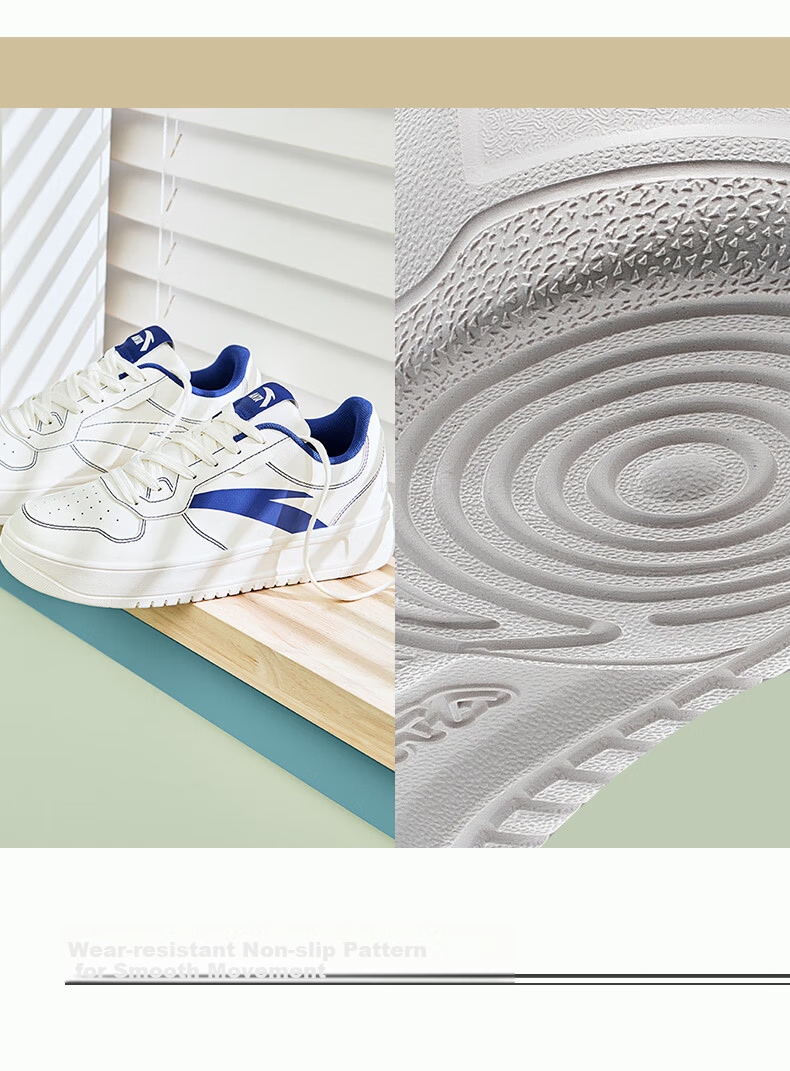 Anta Easy Lightweight Breathable Summer Casual Men's Sneakers Soft and Resilient Low-Top Couple's White Shoes Thick Sole Durable Height-Increasing Shoes 14