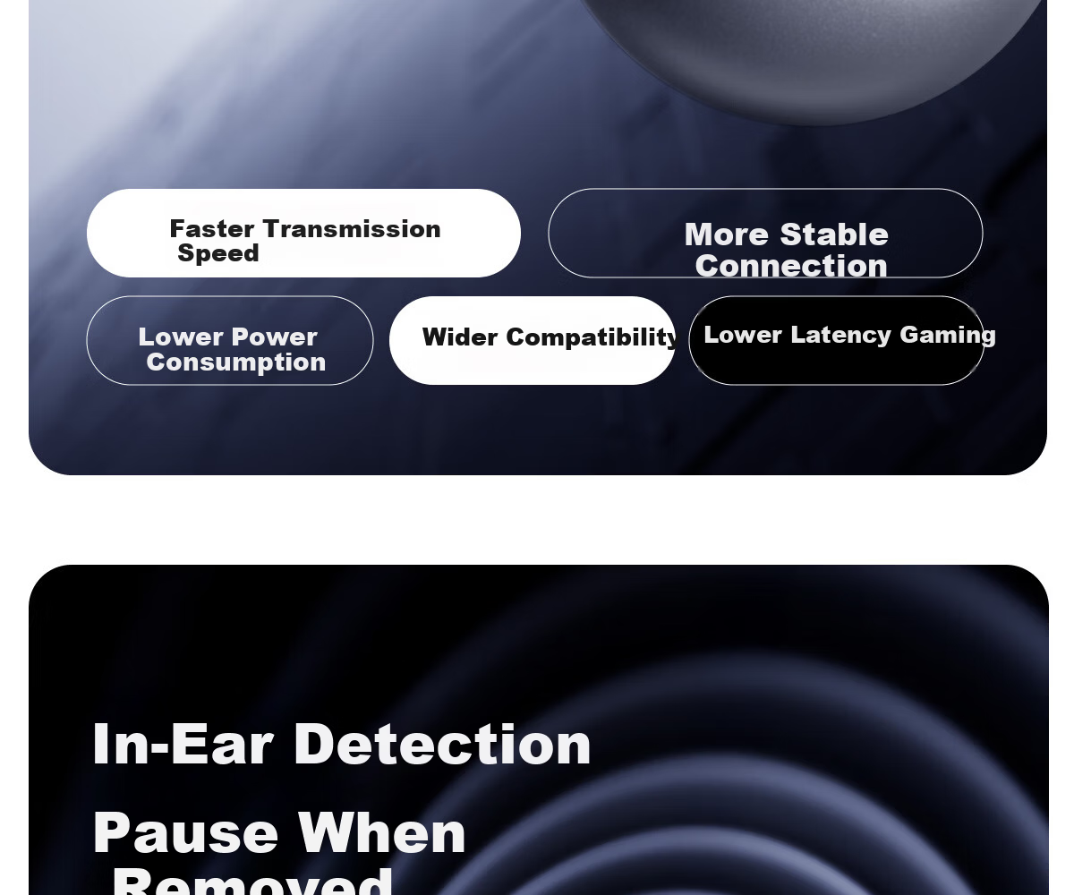 Edifier Halo Clip Clip-On Trendy Bluetooth Earphones Cyber Abyss Lighting Bluetooth 6.1 35H Long Battery Life Compatible with Apple Huawei Xiaomi Phantom Silver 32