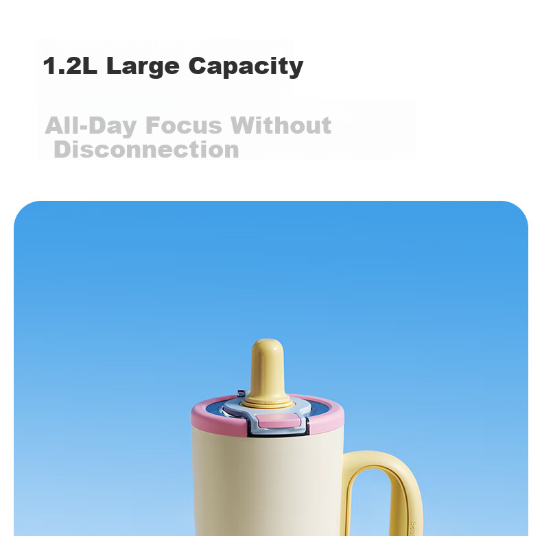 BABLOV Huaban Sen Insulated Bottle Women's Large Capacity High Aesthetic 316 Desktop Straw Water Cup Ice King Cup Mother's Day Gift 4